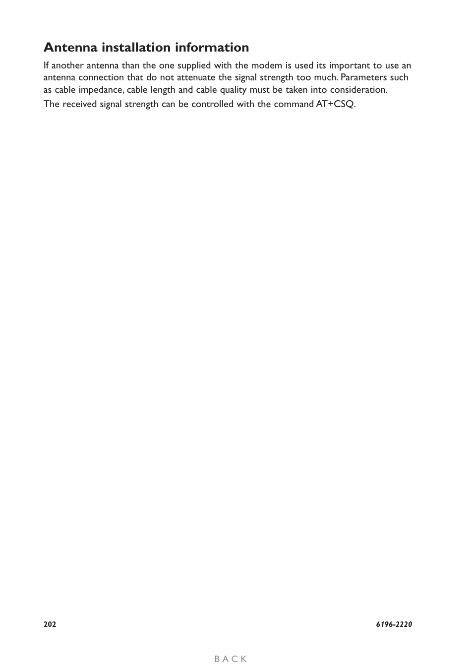 Antenna installation information | Westermo GD-01 User Manual | Page 202 / 206