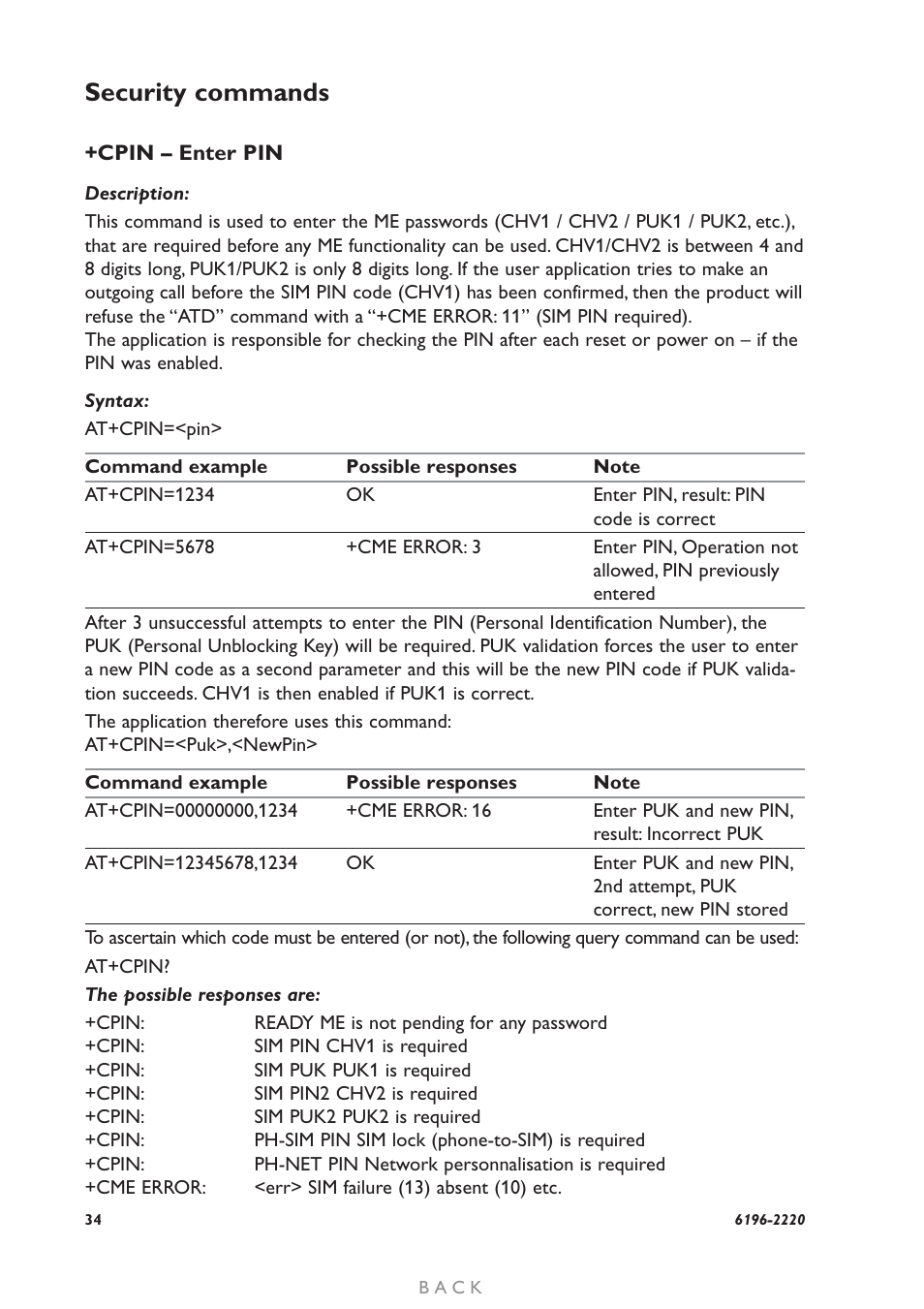 Security commands | Westermo GD-01 User Manual | Page 34 / 206