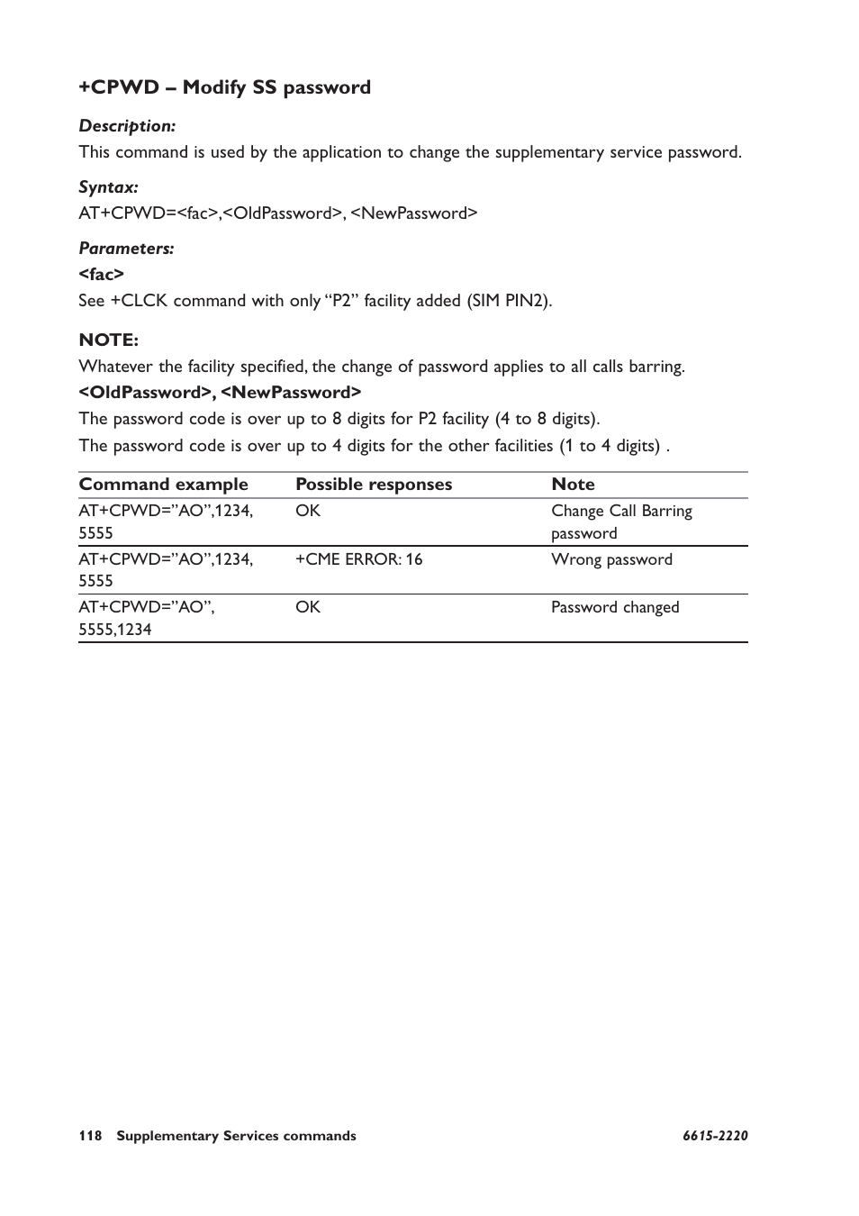 Cpwd – modify ss password | Westermo GDW-11 User Manual | Page 118 / 380