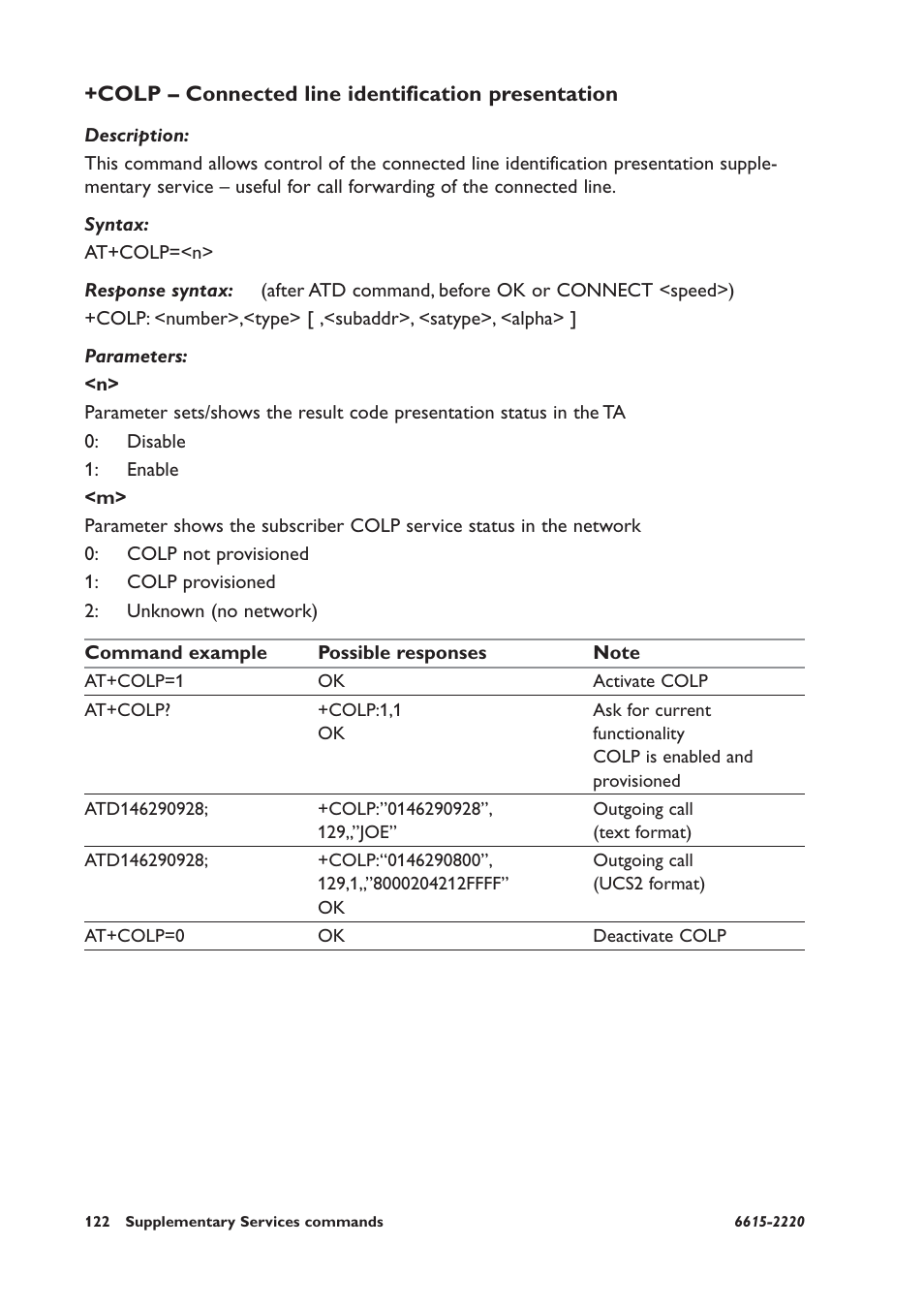 Colp – connected line identification presentation | Westermo GDW-11 User Manual | Page 122 / 380