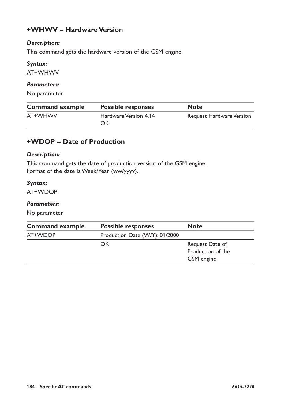 Whwv – hardware version, Wdop – date of production | Westermo GDW-11 User Manual | Page 184 / 380