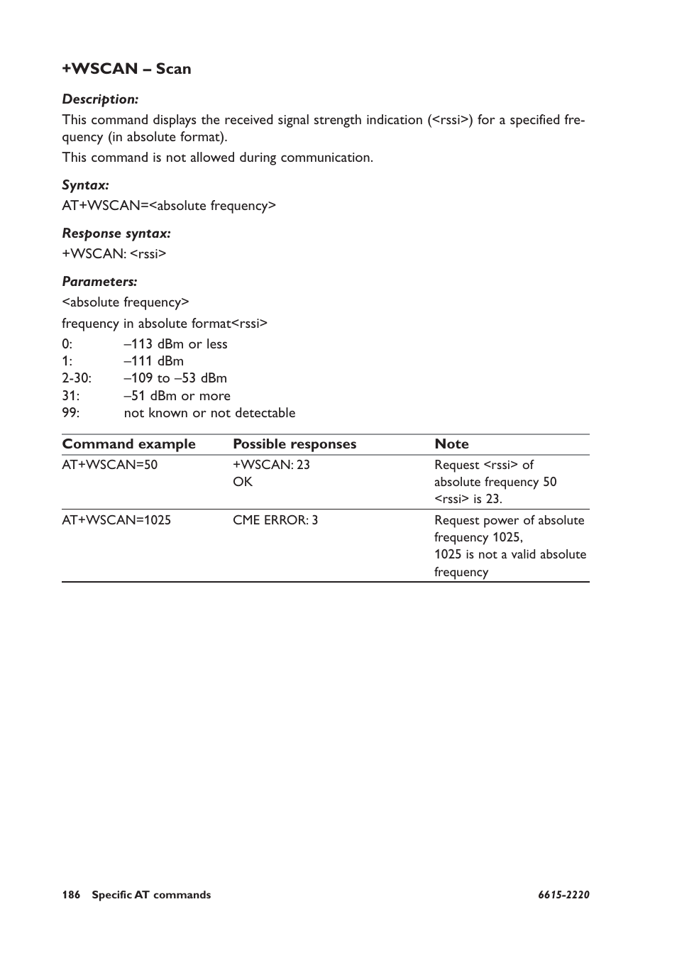 Wscan – scan | Westermo GDW-11 User Manual | Page 186 / 380