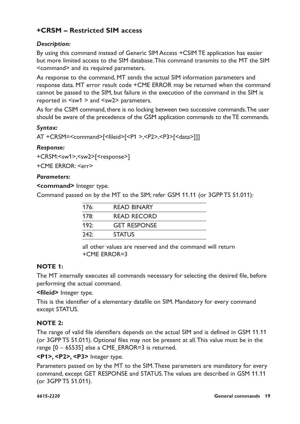Crsm – restricted sim access | Westermo GDW-11 User Manual | Page 19 / 380