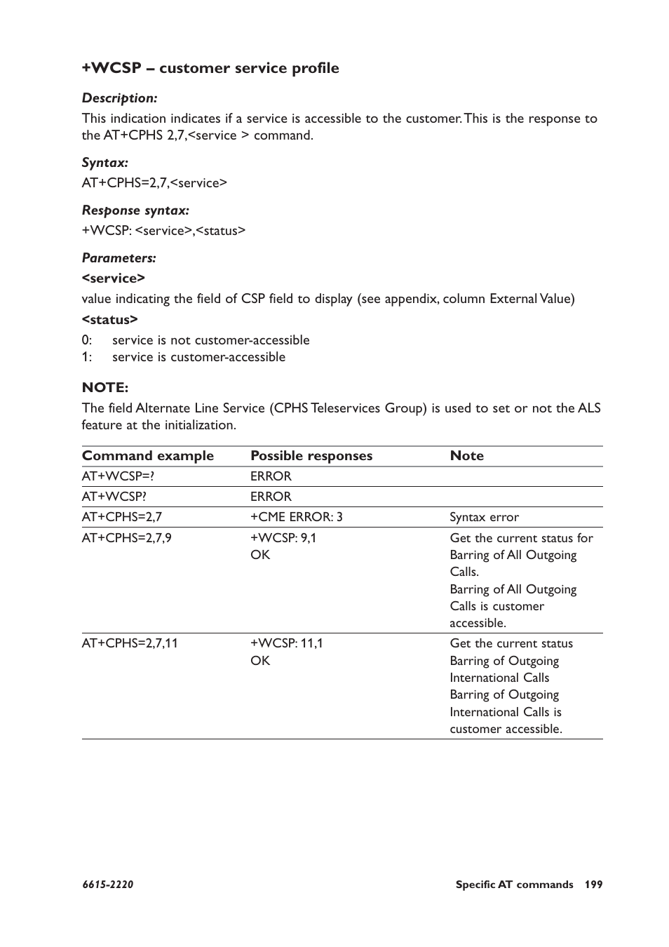 Wcsp – customer service profile | Westermo GDW-11 User Manual | Page 199 / 380