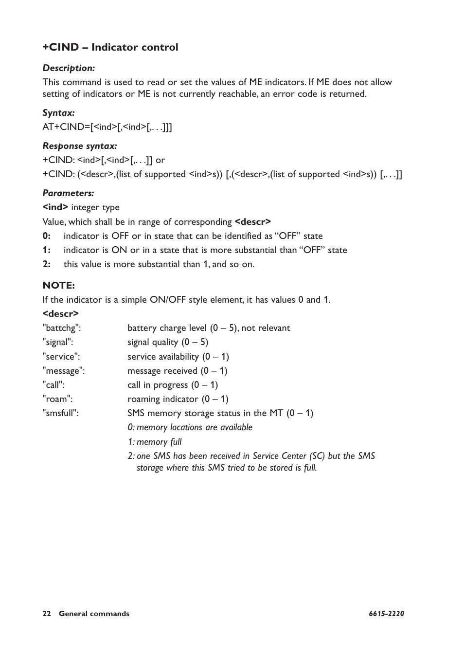 Cind – indicator control | Westermo GDW-11 User Manual | Page 22 / 380