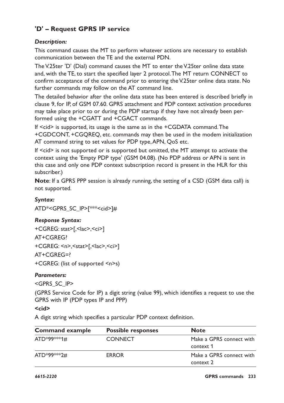 D' – request gprs ip service | Westermo GDW-11 User Manual | Page 233 / 380