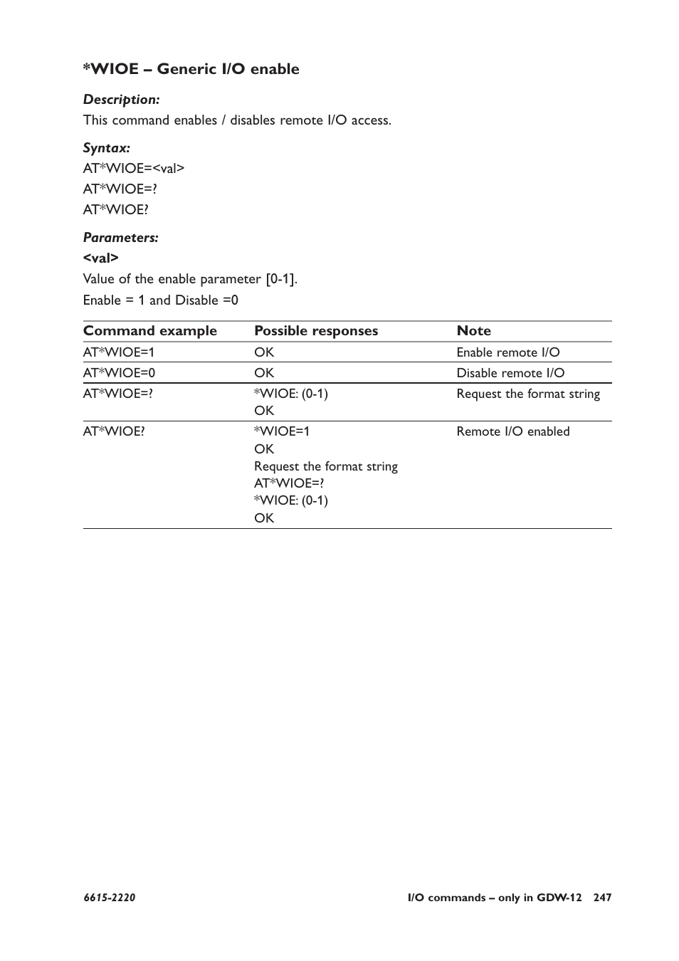 Wioe – generic i/o enable | Westermo GDW-11 User Manual | Page 247 / 380