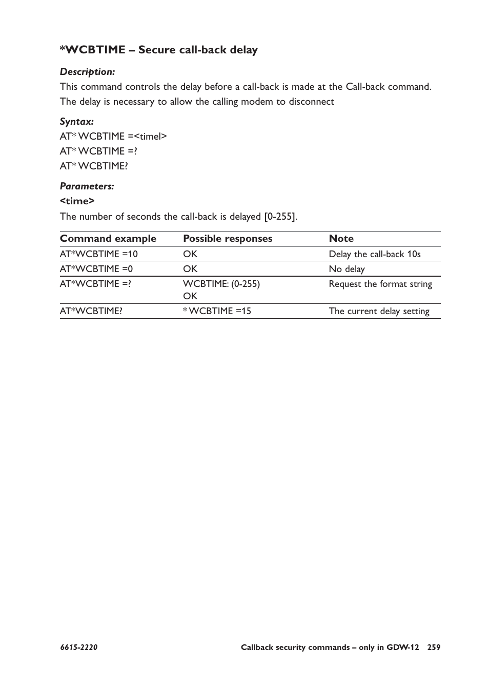 Wcbtime – secure call-back delay | Westermo GDW-11 User Manual | Page 259 / 380