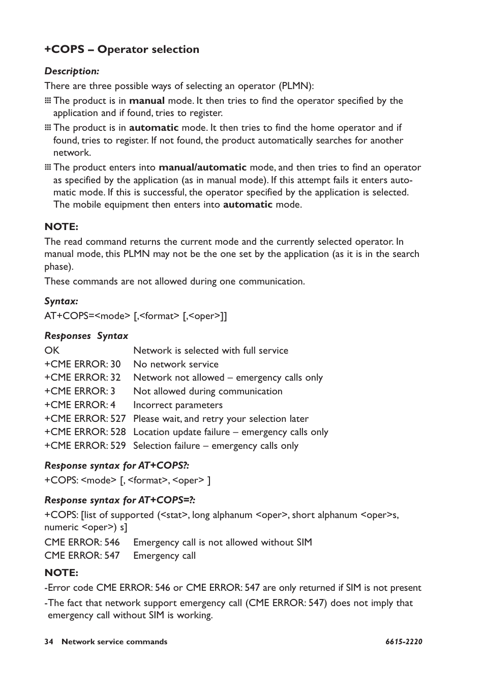 Cops – operator selection | Westermo GDW-11 User Manual | Page 34 / 380