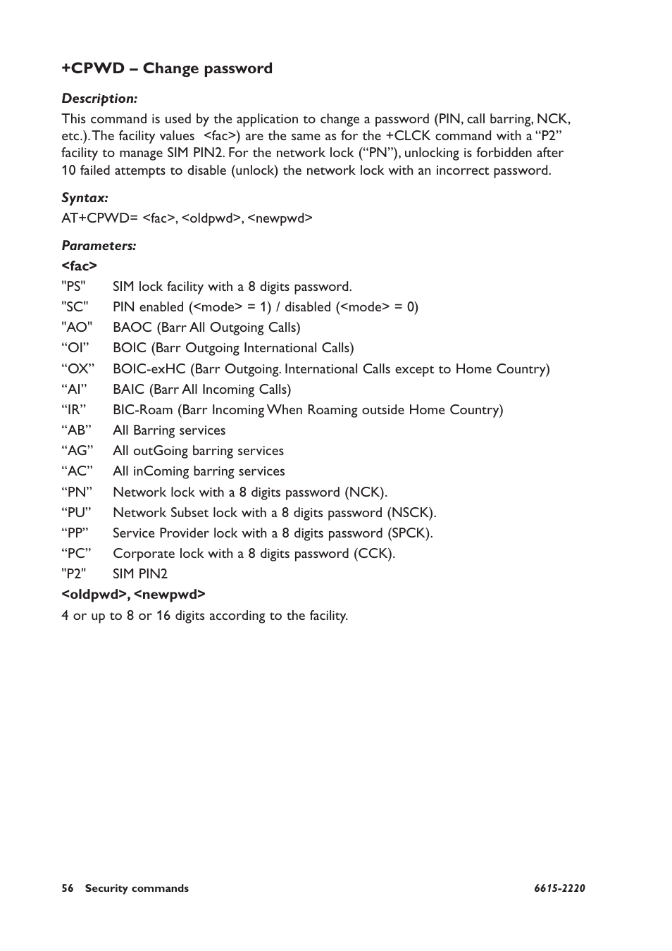 Cpwd – change password | Westermo GDW-11 User Manual | Page 56 / 380