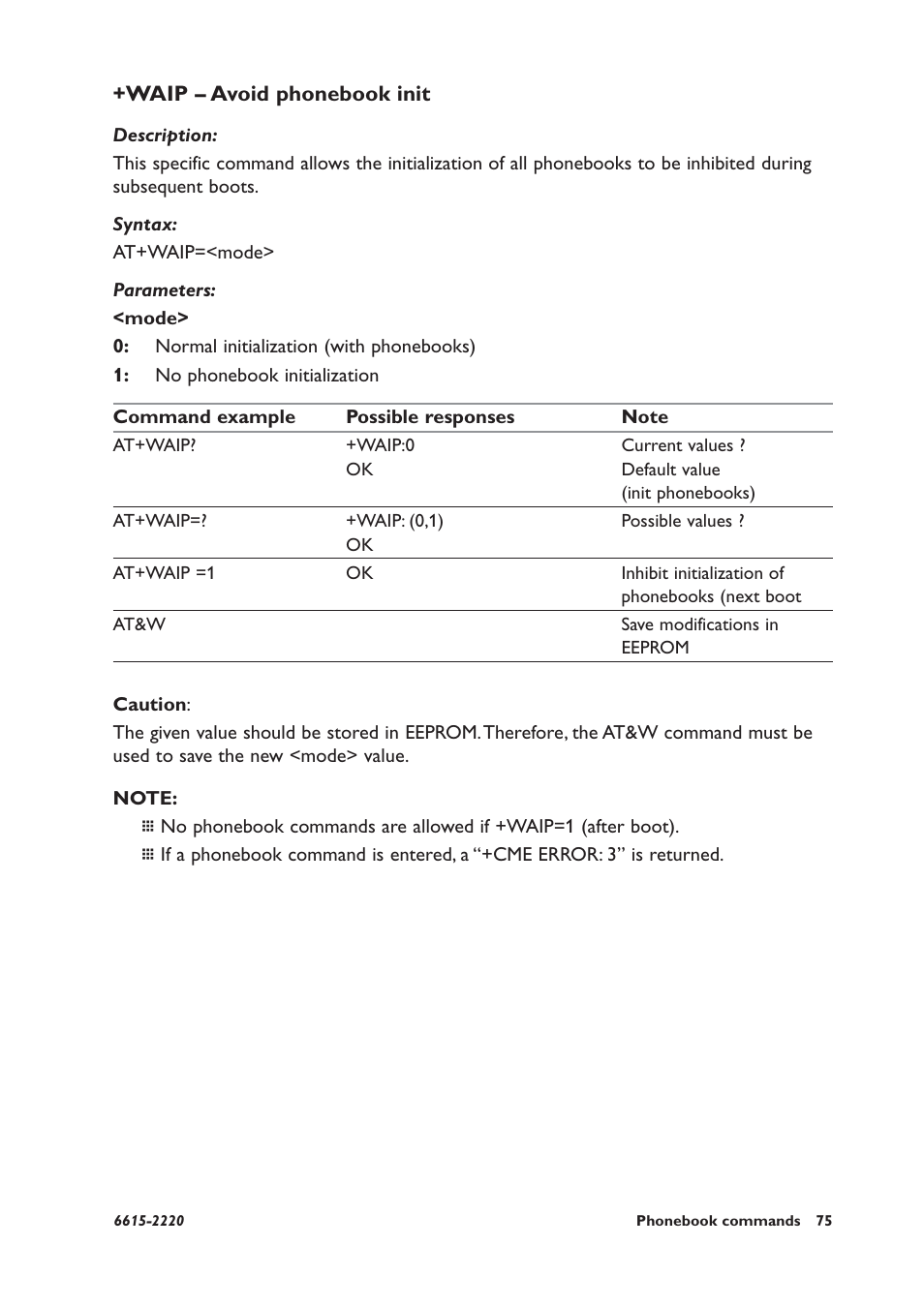 Waip – avoid phonebook | Westermo GDW-11 User Manual | Page 75 / 380