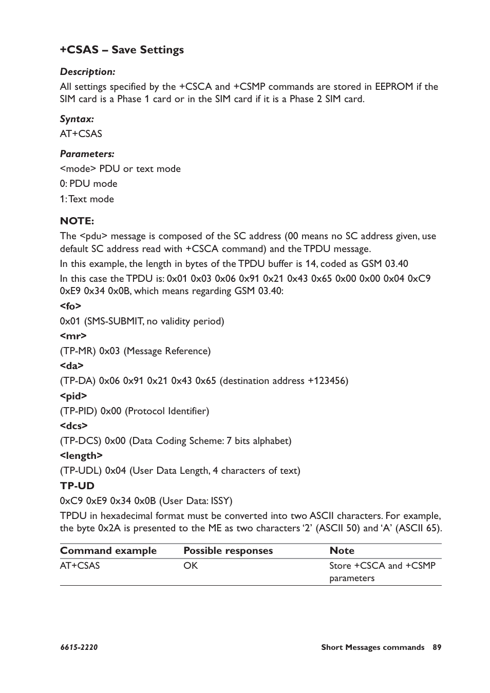 Csas – save settings | Westermo GDW-11 User Manual | Page 89 / 380