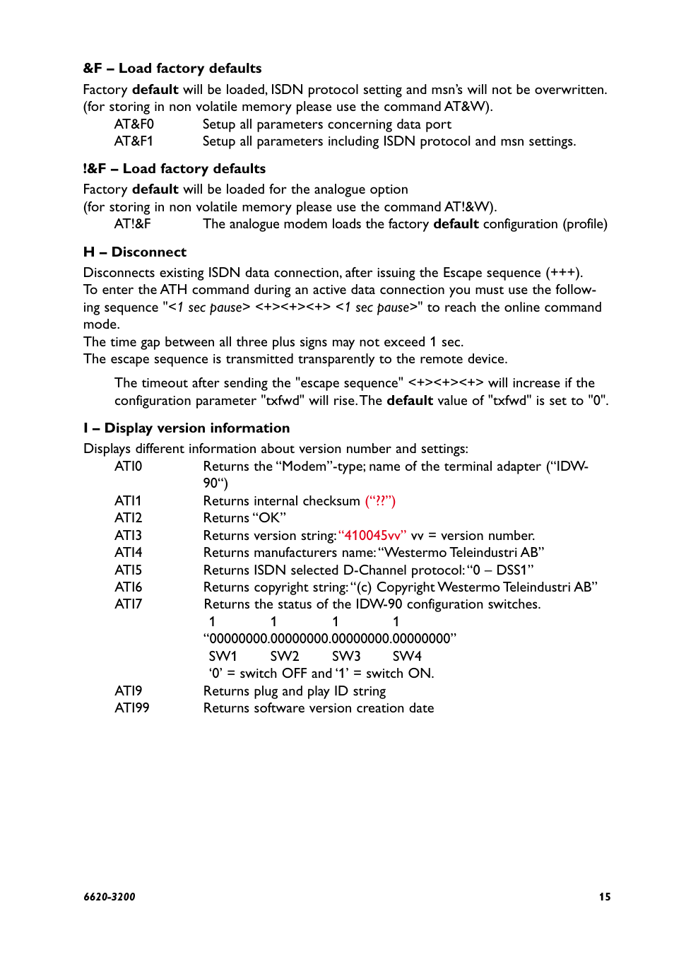 Westermo IDW-90 AT User Manual | Page 15 / 97