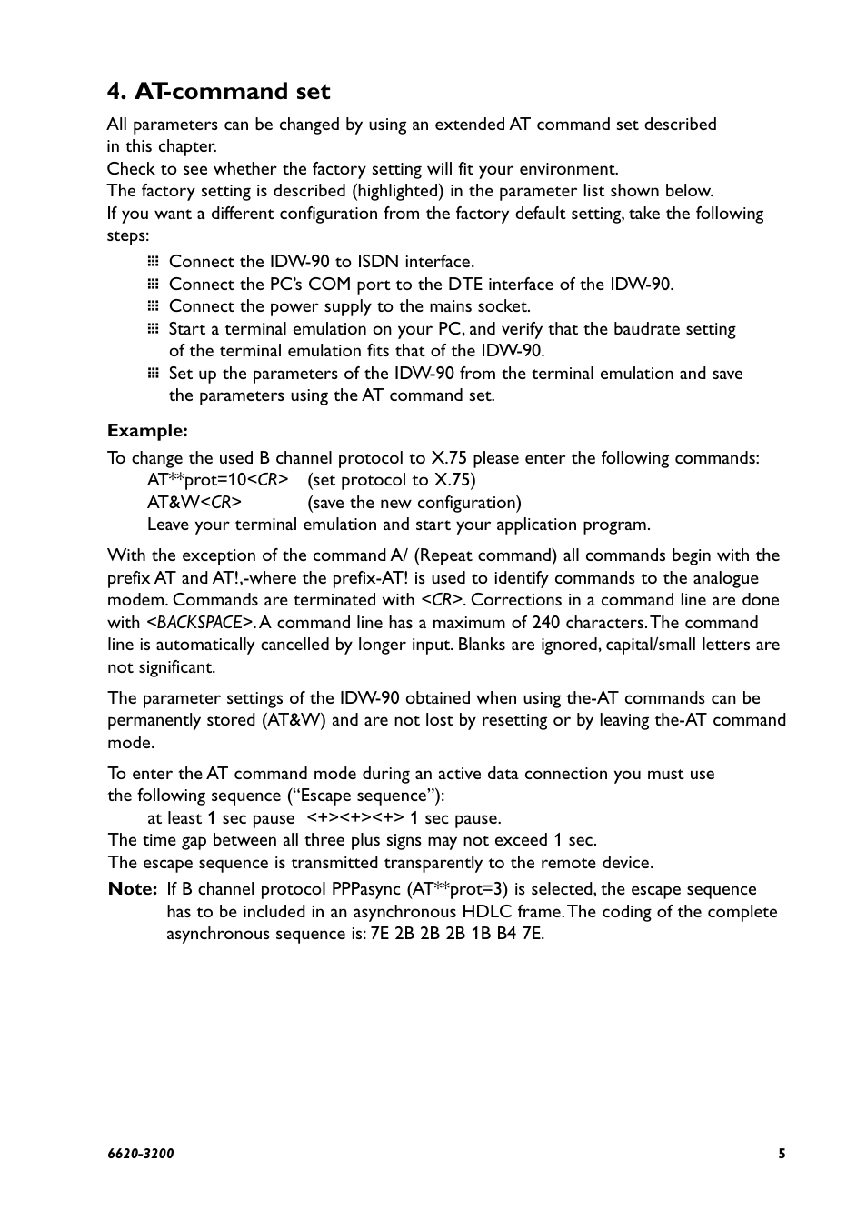At-command set | Westermo IDW-90 AT User Manual | Page 5 / 97