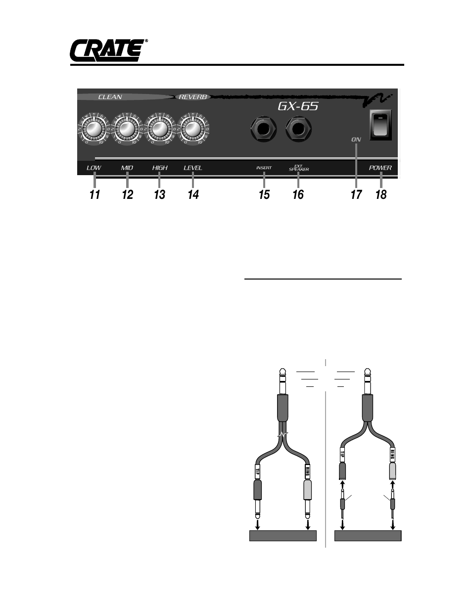 Crate Amplifiers GX-65 User Manual | Page 3 / 4