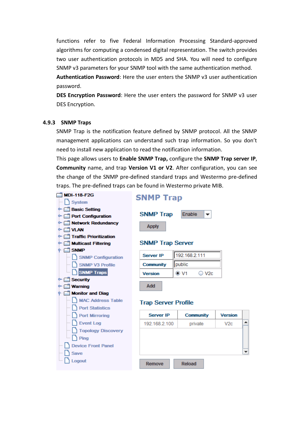 Westermo MDI-112-F4G User Manual | Page 115 / 175