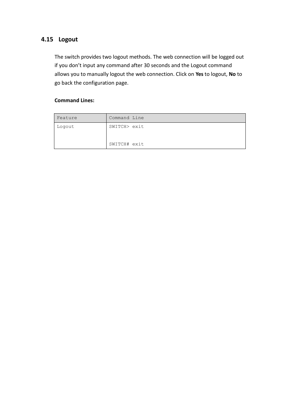 Logout, 15 logout | Westermo MDI-112-F4G User Manual | Page 156 / 175