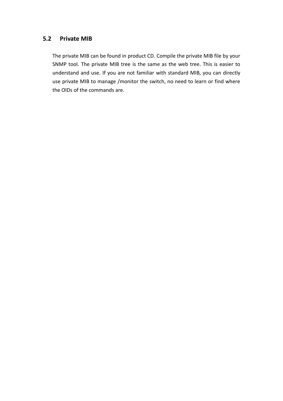 Private mib | Westermo MDI-112-F4G User Manual | Page 158 / 175