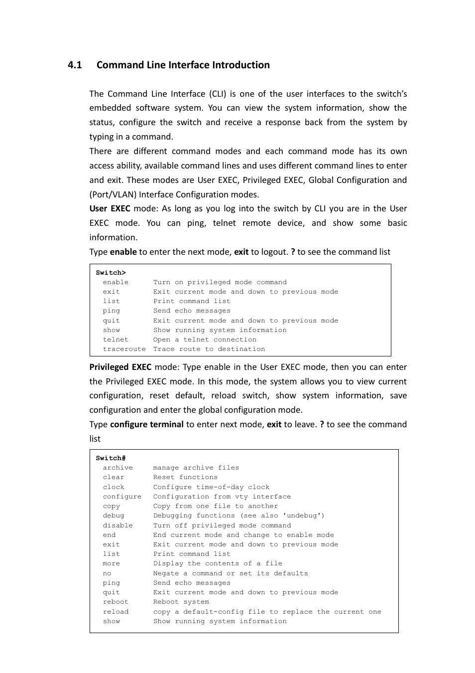 Command line interface introduction, 1 command line interface introduction | Westermo MDI-112-F4G User Manual | Page 25 / 175