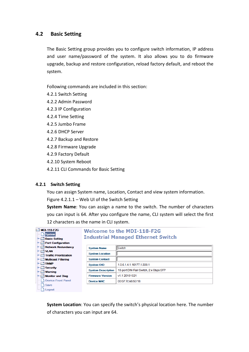 Basic setting | Westermo MDI-112-F4G User Manual | Page 30 / 175