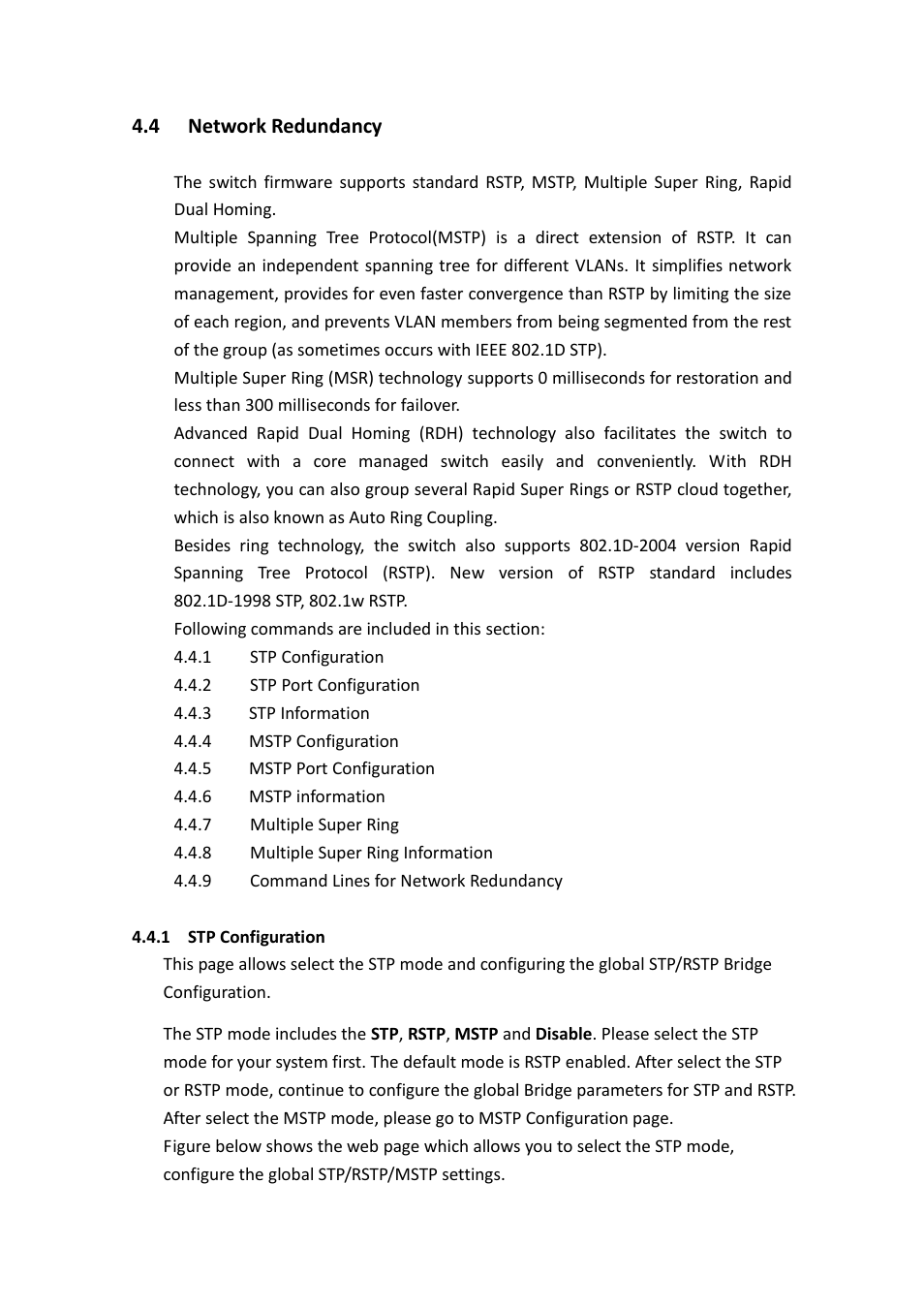 Network redundancy | Westermo MDI-112-F4G User Manual | Page 63 / 175