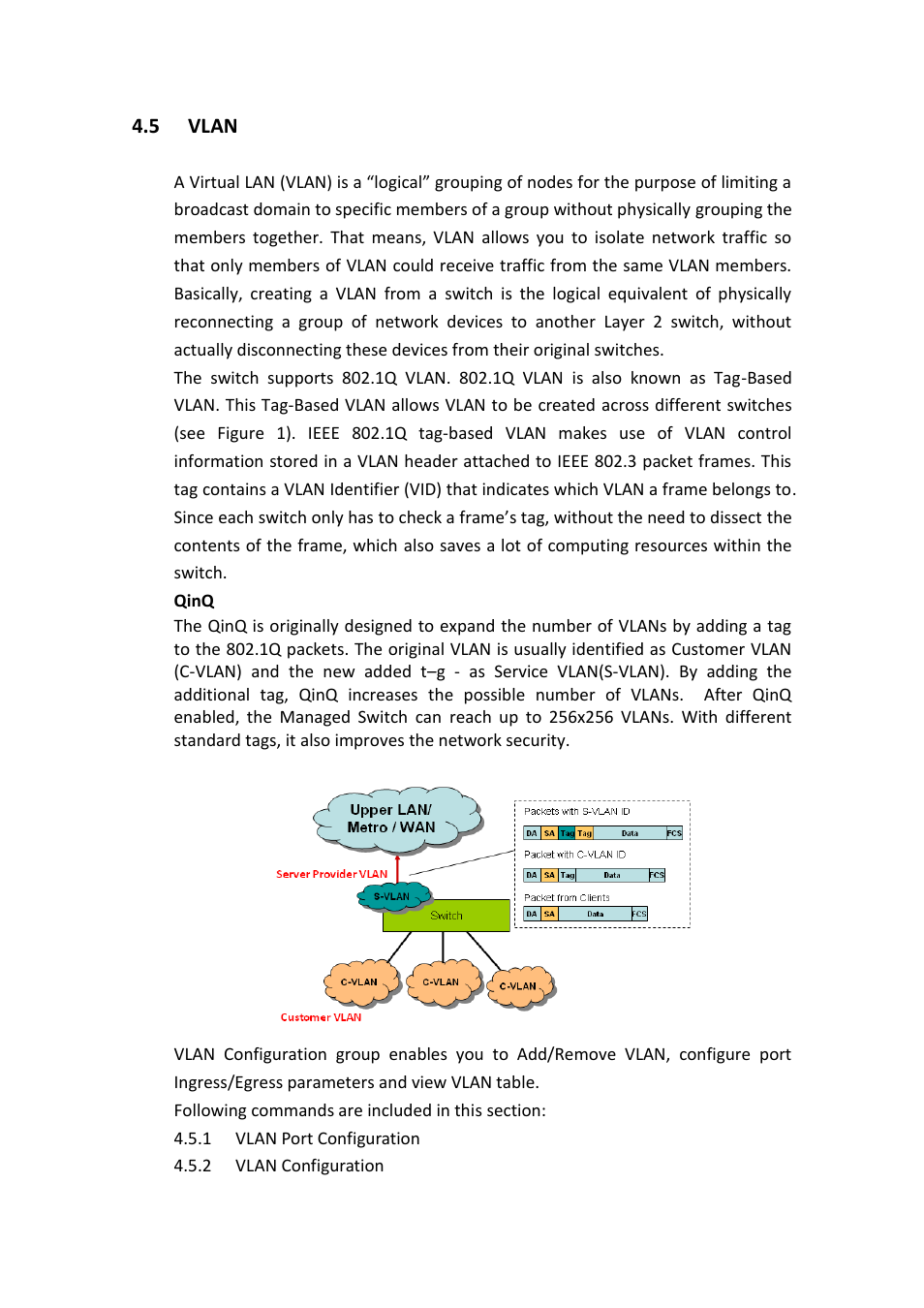 Vlan | Westermo MDI-112-F4G User Manual | Page 80 / 175