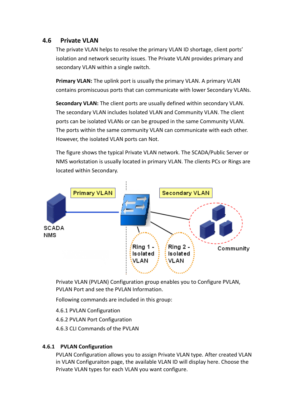Private vlan | Westermo MDI-112-F4G User Manual | Page 92 / 175