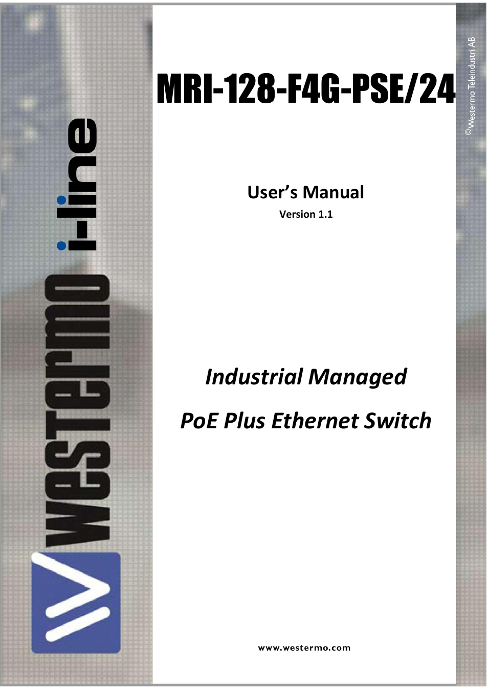 Westermo MRI-128-F4G-PSE24 User Manual | 169 pages