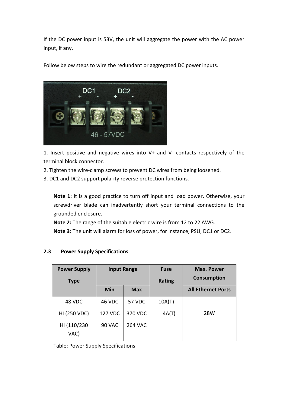 Power supply specifications | Westermo MRI-128-F4G-PSE24 User Manual | Page 10 / 169