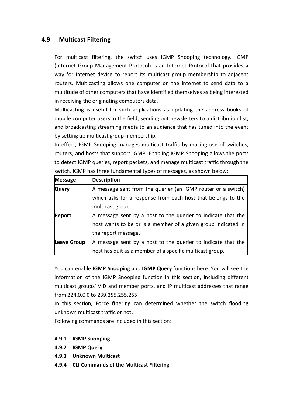 Multicast filtering | Westermo MRI-128-F4G-PSE24 User Manual | Page 120 / 169