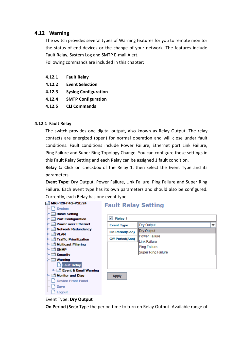 Warning | Westermo MRI-128-F4G-PSE24 User Manual | Page 142 / 169