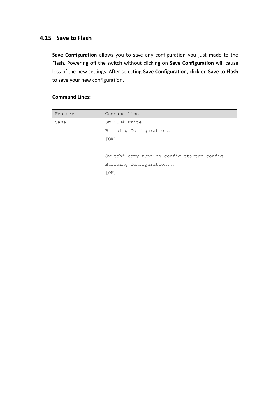 Save to flash, 15 save to flash | Westermo MRI-128-F4G-PSE24 User Manual | Page 164 / 169