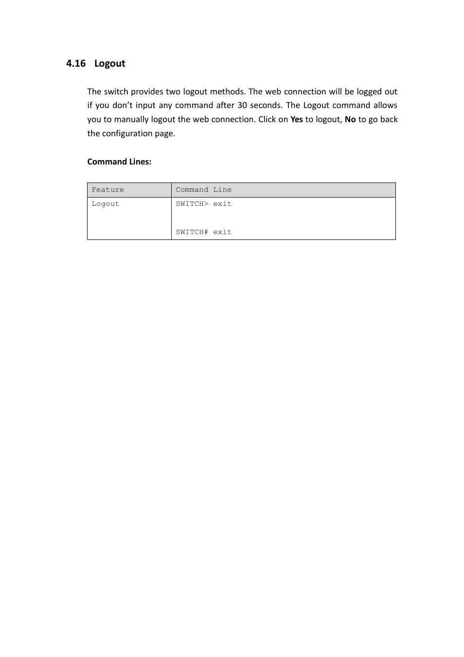 Logout, 16 logout | Westermo MRI-128-F4G-PSE24 User Manual | Page 165 / 169