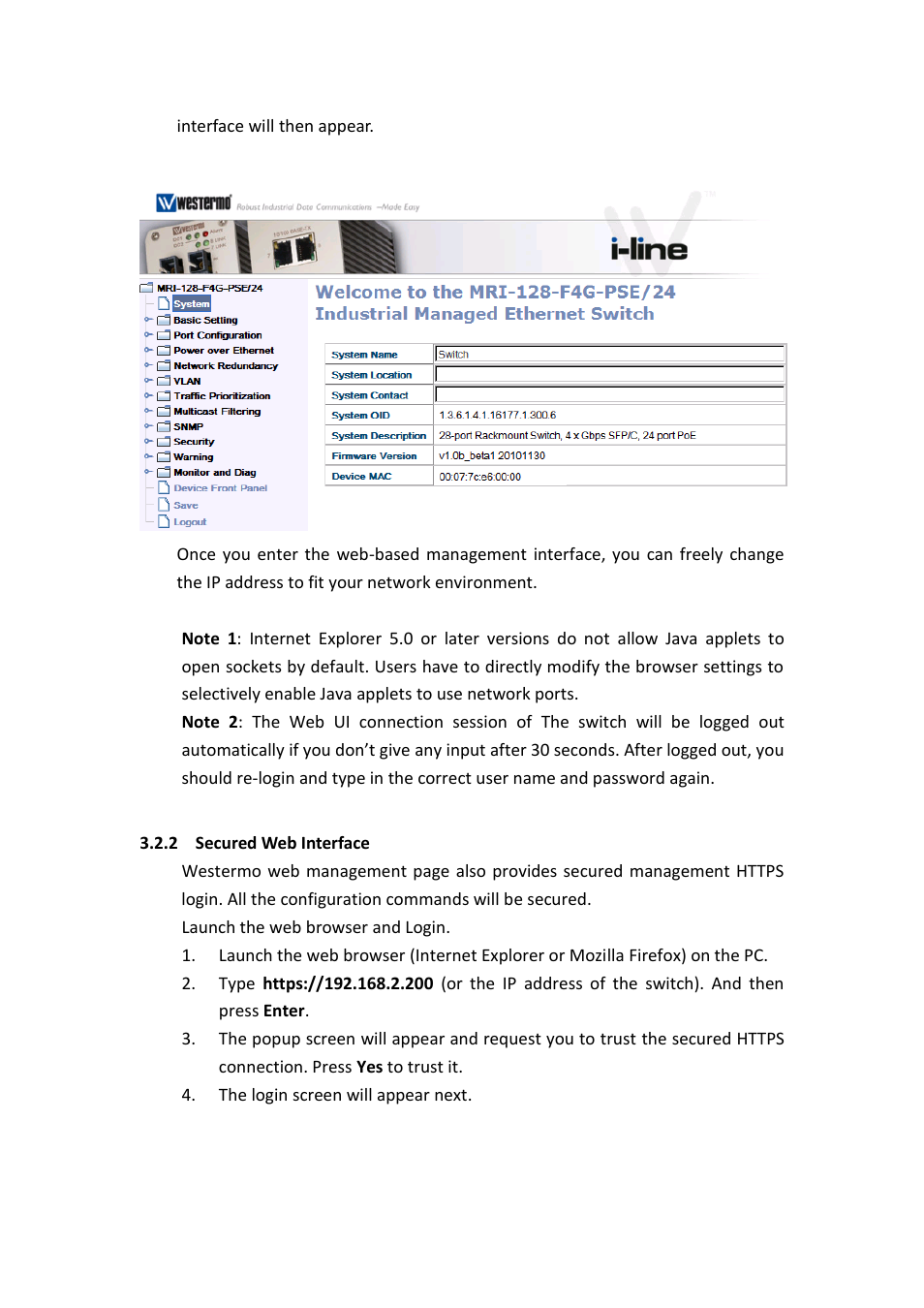 Westermo MRI-128-F4G-PSE24 User Manual | Page 18 / 169