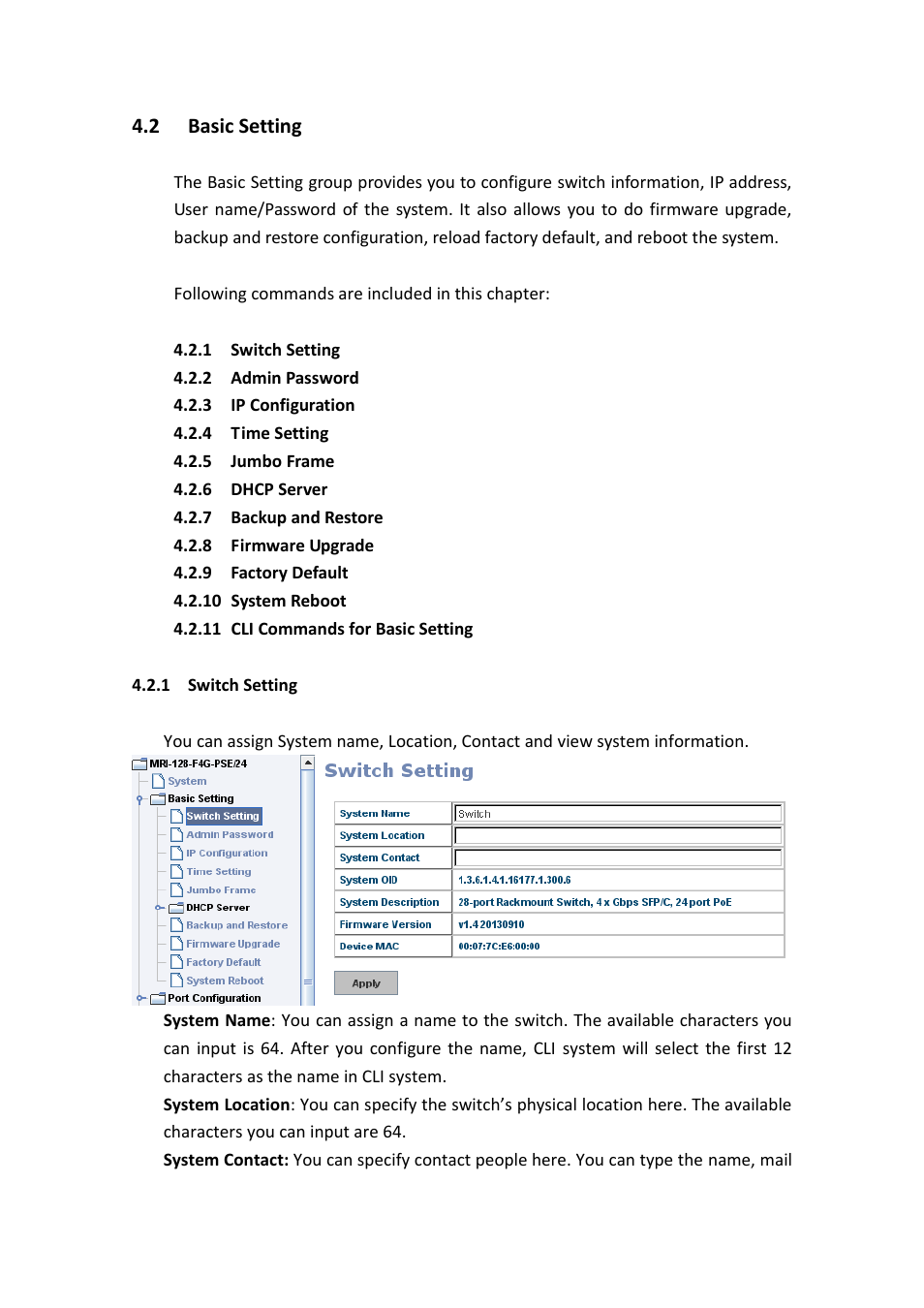 Basic setting, 2 basic setting | Westermo MRI-128-F4G-PSE24 User Manual | Page 28 / 169