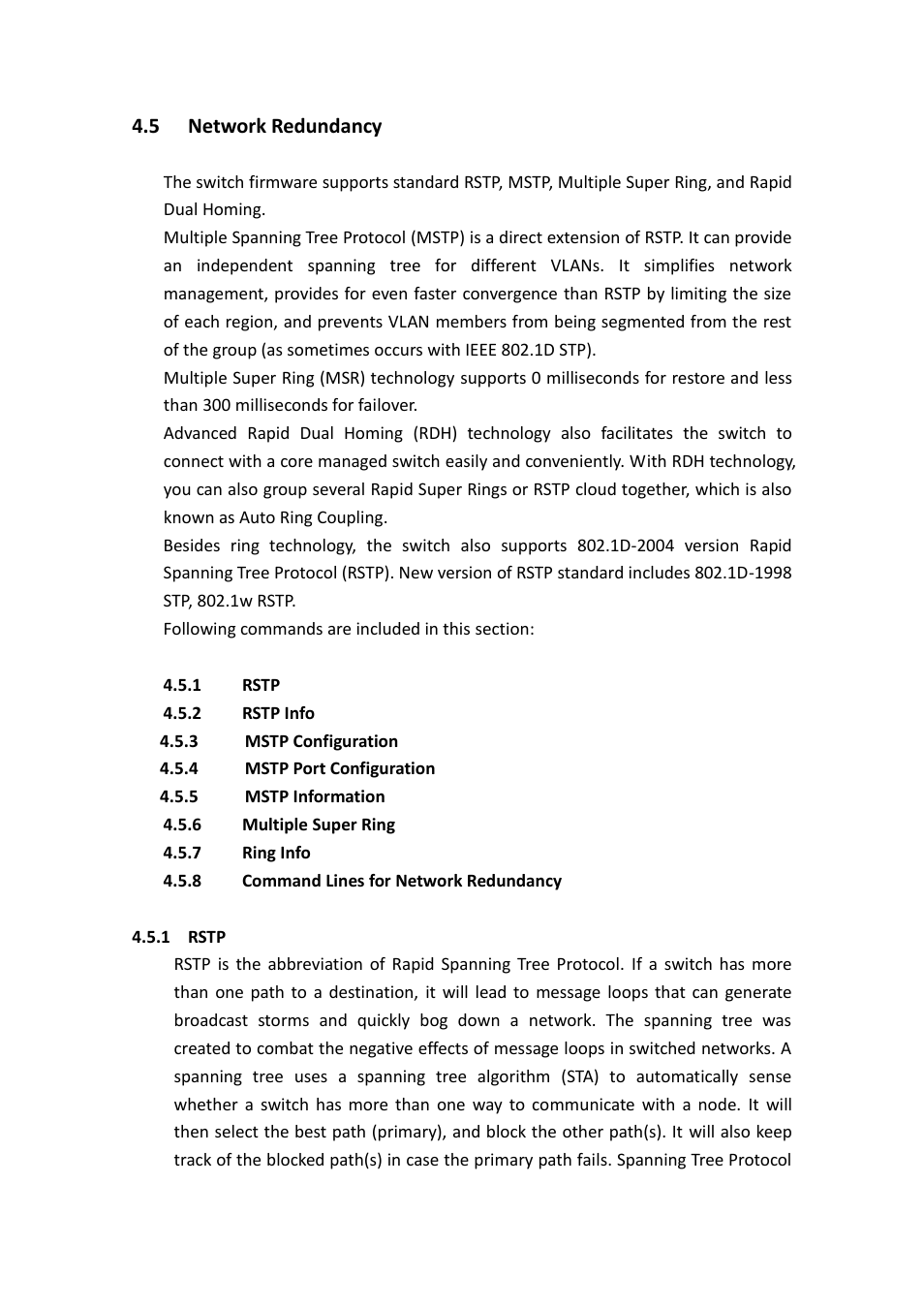 Network redundancy | Westermo MRI-128-F4G-PSE24 User Manual | Page 74 / 169
