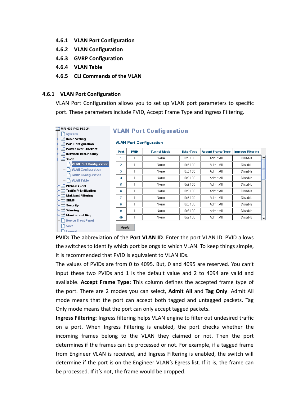 Westermo MRI-128-F4G-PSE24 User Manual | Page 96 / 169