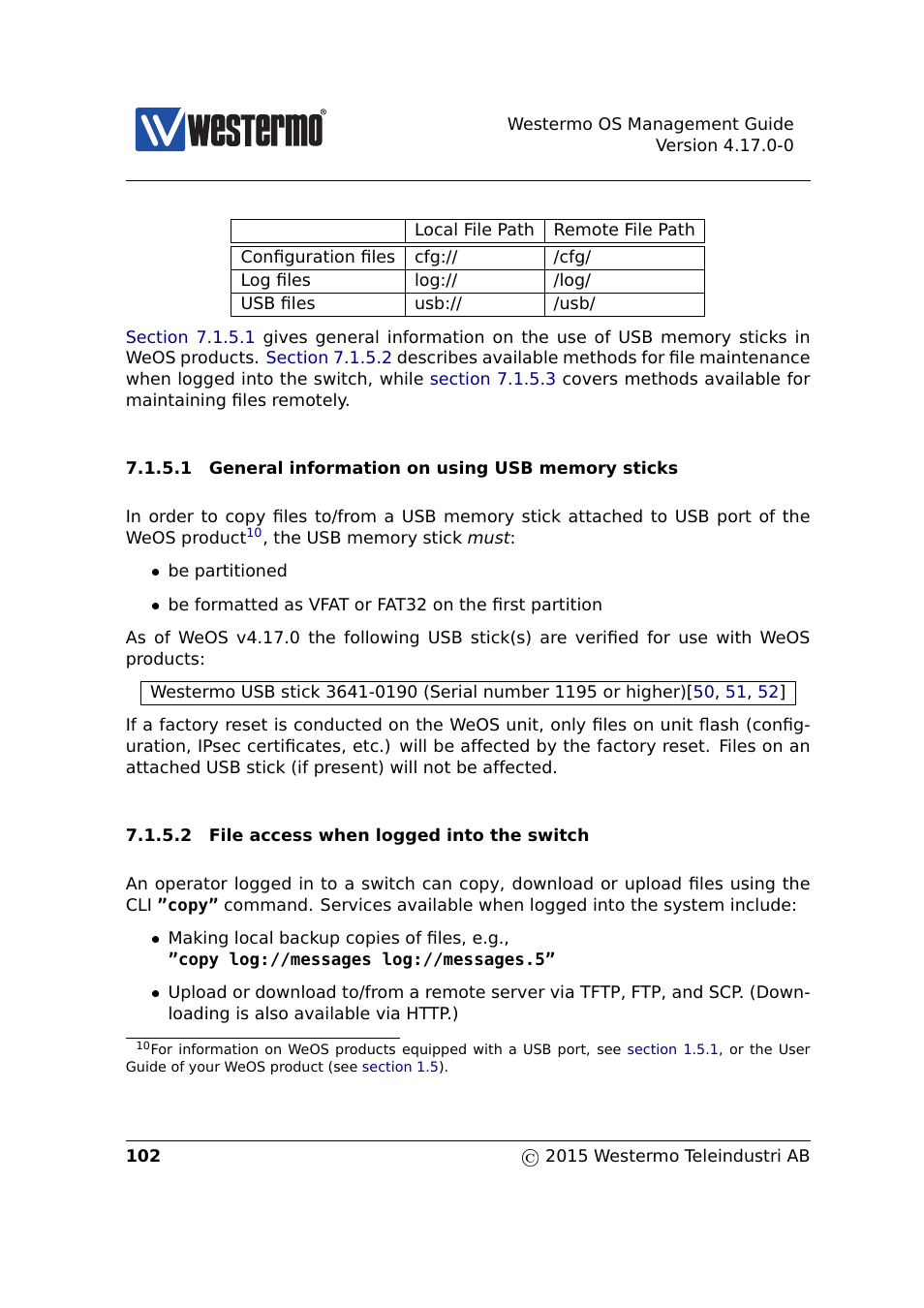 Section 7.1.5.1 | Westermo RedFox Series User Manual | Page 102 / 977