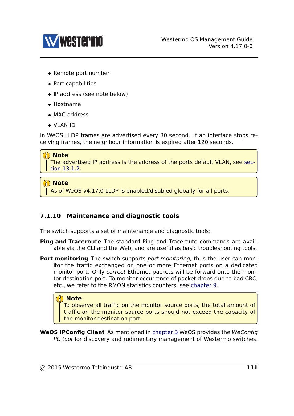 Section 7.1.10 | Westermo RedFox Series User Manual | Page 111 / 977