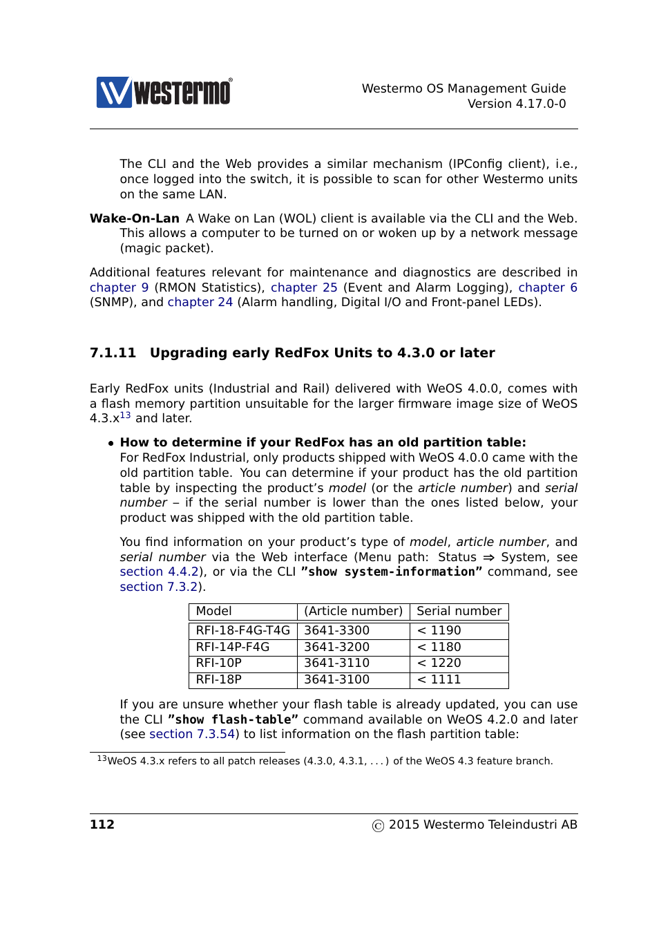 Section 7.1.11 | Westermo RedFox Series User Manual | Page 112 / 977