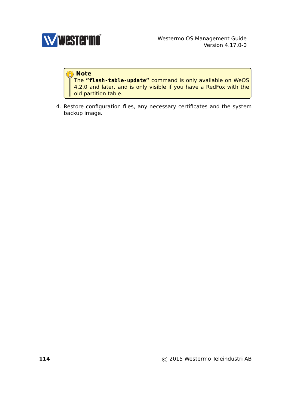 Westermo RedFox Series User Manual | Page 114 / 977