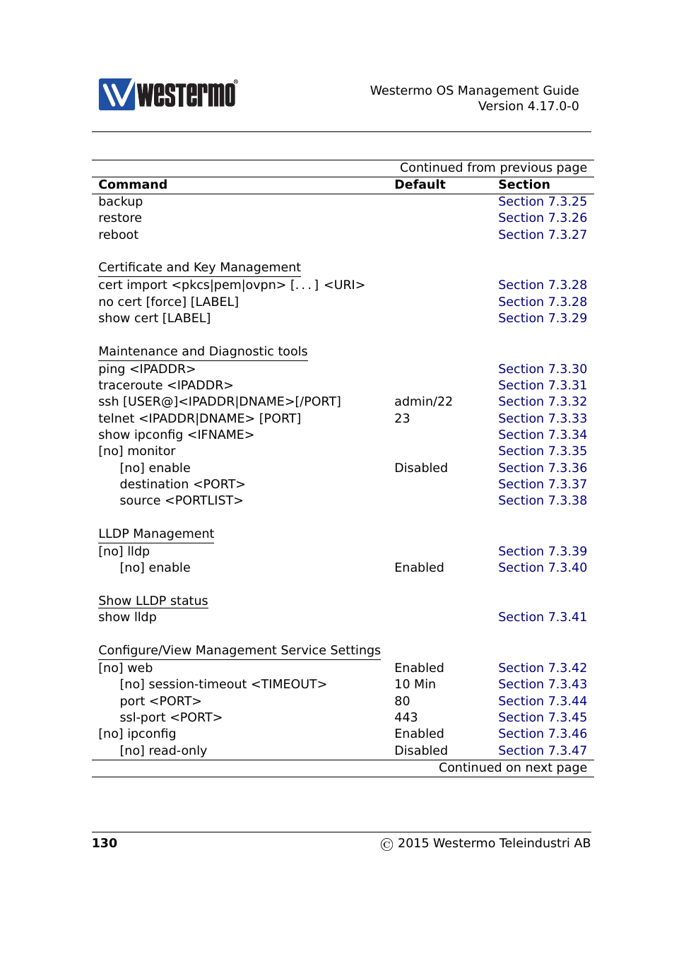 Westermo RedFox Series User Manual | Page 130 / 977