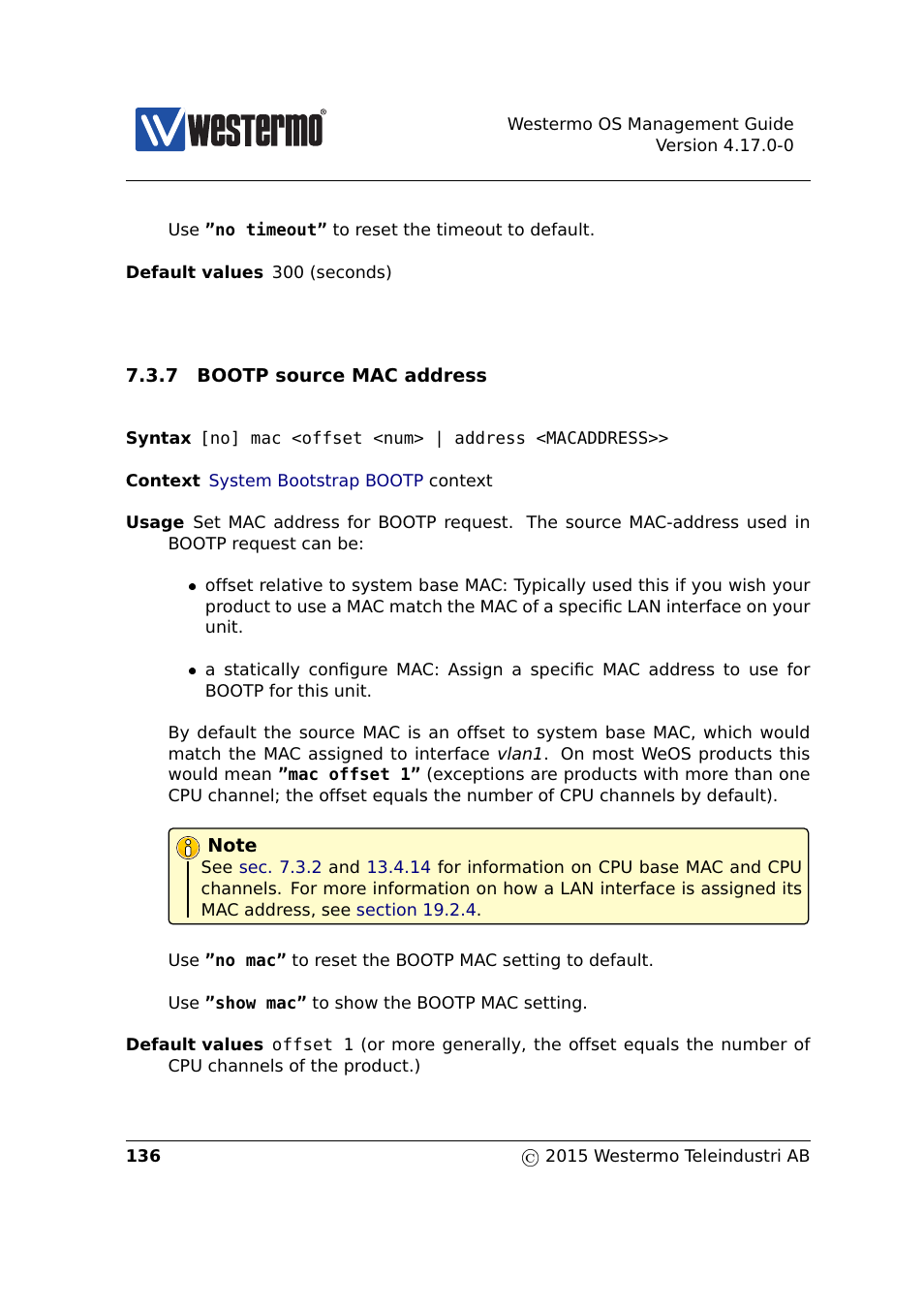 Section 7.3.7 | Westermo RedFox Series User Manual | Page 136 / 977