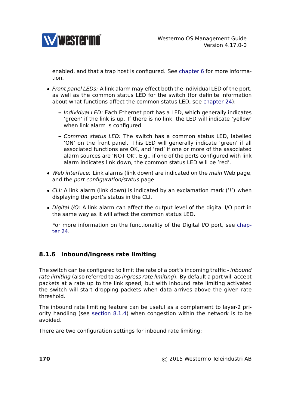 Section 8.1.6 | Westermo RedFox Series User Manual | Page 170 / 977