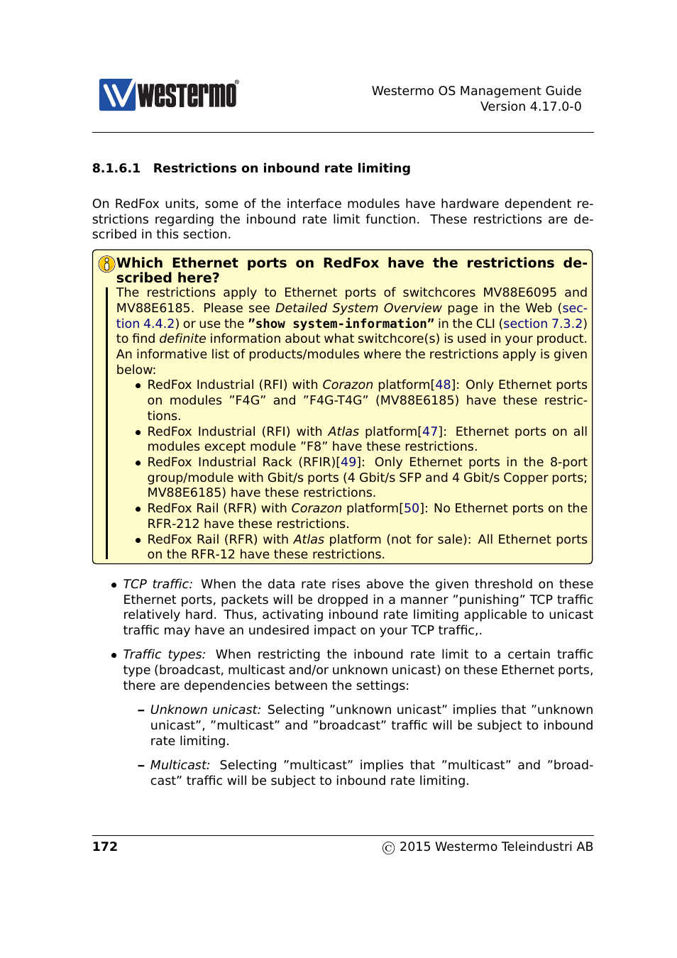 Westermo RedFox Series User Manual | Page 172 / 977