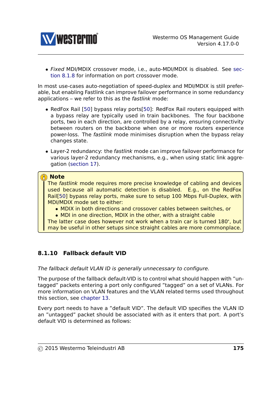 Section 8.1.10 | Westermo RedFox Series User Manual | Page 175 / 977