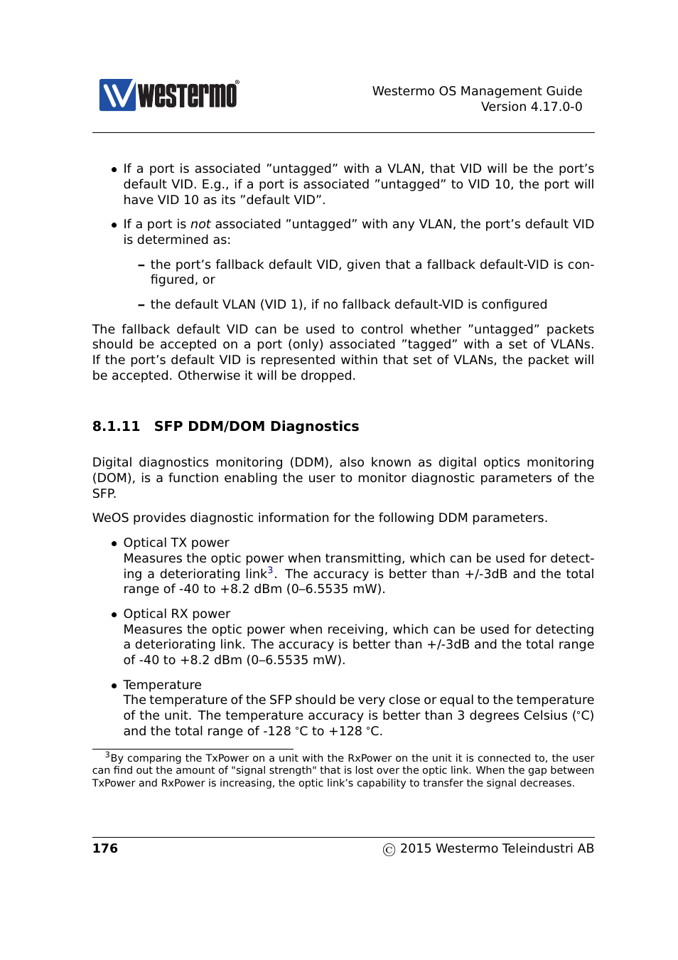 Section 8.1.11 | Westermo RedFox Series User Manual | Page 176 / 977