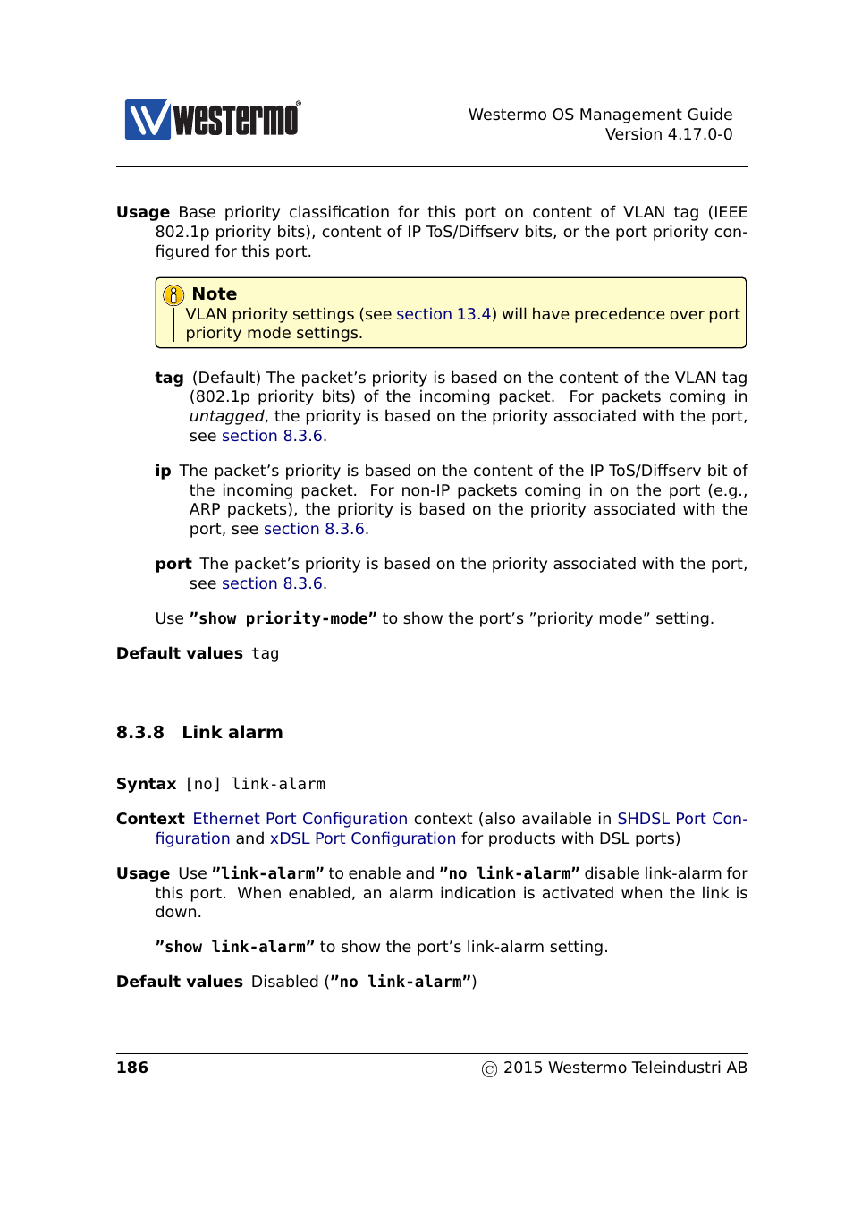 Section 8.3.8 | Westermo RedFox Series User Manual | Page 186 / 977