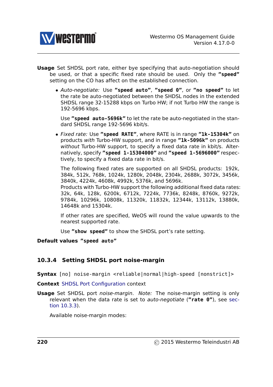 Section 10.3.4 | Westermo RedFox Series User Manual | Page 220 / 977