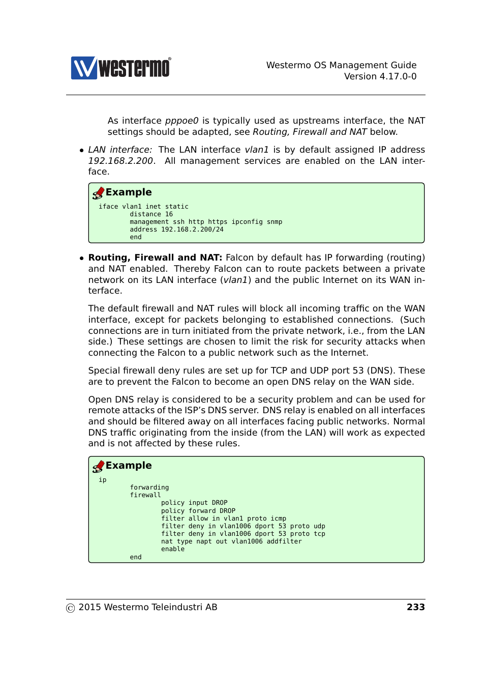 Westermo RedFox Series User Manual | Page 233 / 977